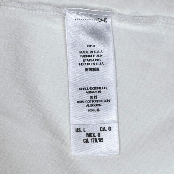 Juicy Couture VTG Y2K Graphic Tee Sz. L White Rhinestones Short Sleeve Preppy - Picture 10 of 12